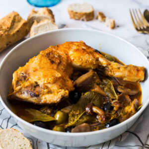 Chicken pollo alla boscaiola recipe.