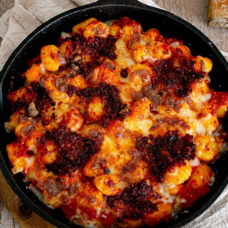 Gnocchi with nduja recipe.