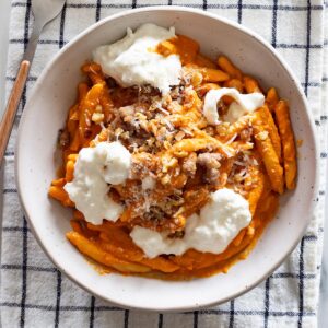 Stracciatella pasta recipe.