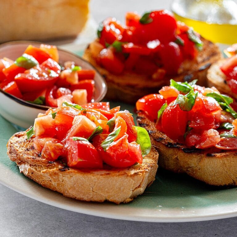 Bruschetta al pomodoro recipe.