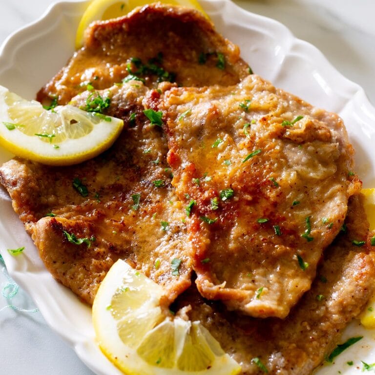 Scaloppine al limone recipe.