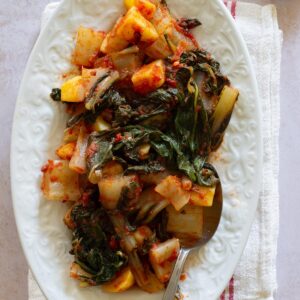 Bietola e patate recipe.