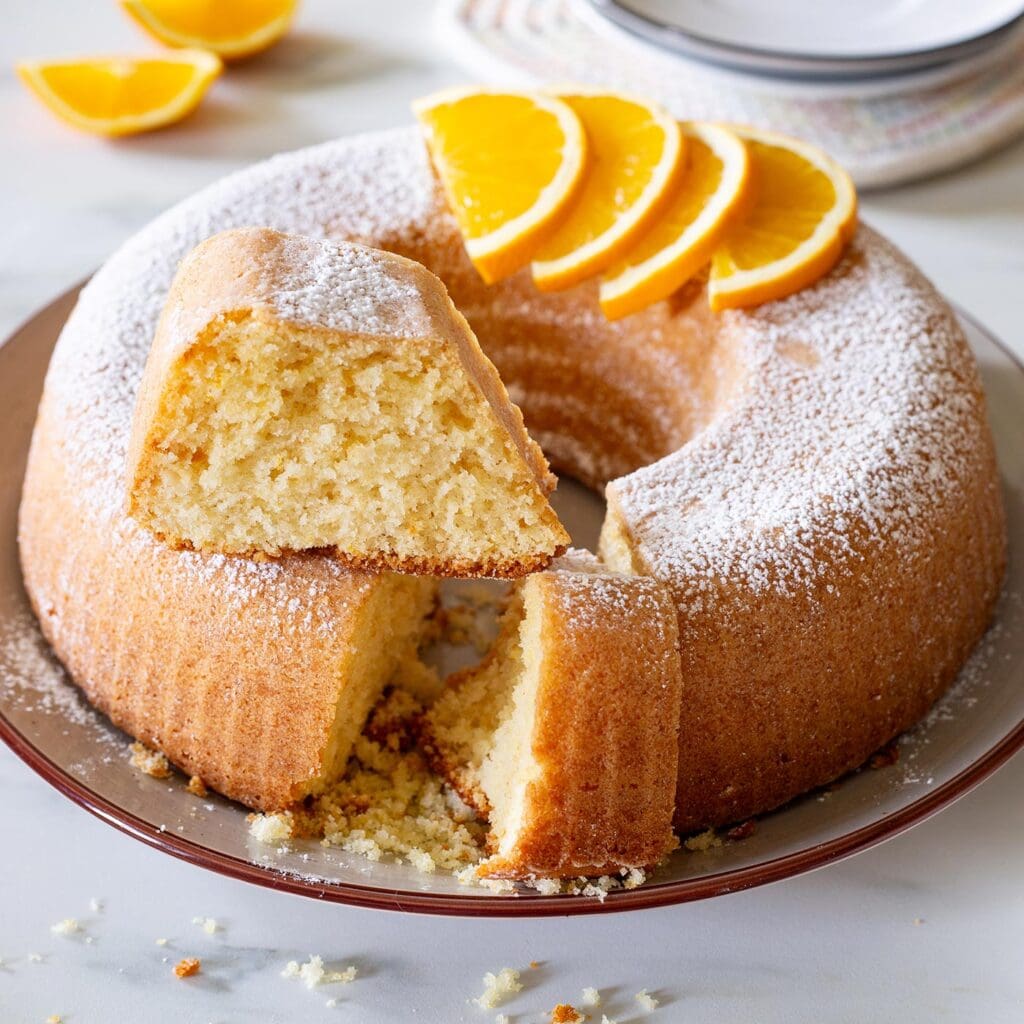 Ciambella all'arancia cake recipe.
